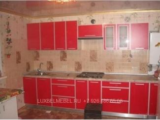 Красная кухня из дсп модель 1610 - Мебельная фабрика «ЛюксБелМебель»