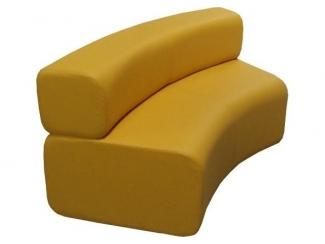 Желтый диван на кухню AKN-5587 - Мебельная фабрика «Металл Плекс»