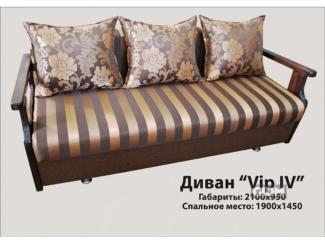 Полосатый диван с деревянными ручками VIP 4