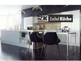 Кухонный гарнитур прямой Галле Сноу - Мебельная фабрика «Zuchel Kuche»