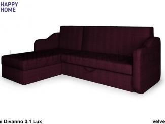 Темный угловой диван-кровать BAMBINI DIVANNO 3.1 - Мебельная фабрика «Happy home»