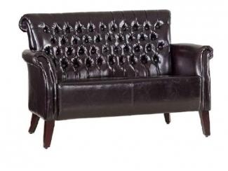 Кожзам прямой диван AKN-5532-a - Мебельная фабрика «Металл Плекс»
