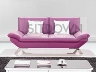 Кожаный диван в розовом цвете Денвер - Мебельная фабрика «Sitdown»