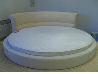Круглая белая кровать - Мебельная фабрика «Мастер Мебель-М»