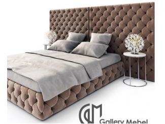 Кровать с большим изголовьем Letto GM 12 - Мебельная фабрика «Галерея Мебели GM»