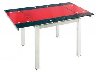 Черно-красный обеденный стол  - Мебельная фабрика «Мебель из стекла»