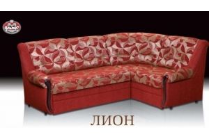 Красный угловой диван Лион 