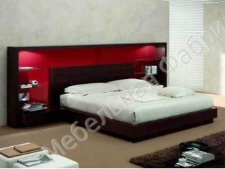 Черно-красный спальный гарнитур 1 - Мебельная фабрика «Триана»