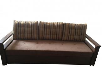 Коричневый диван Вика 3 дельфин - Мебельная фабрика «Долли»