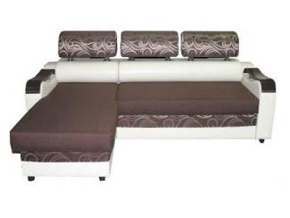 Угловой диван с оттоманкой и подголовниками Мария - Оптовый мебельный склад «МебельБренд»