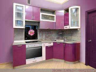 Кухня угловая Фиолетовая ПВХ