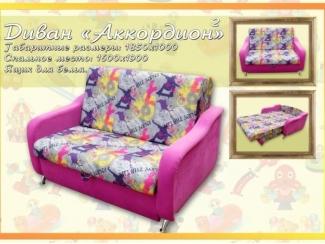 Маленький диван с ящиком для белья Аккордеон - Мебельная фабрика «Симбирск-Мебель»