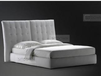 Белоснежная мягкая кровать Энджел