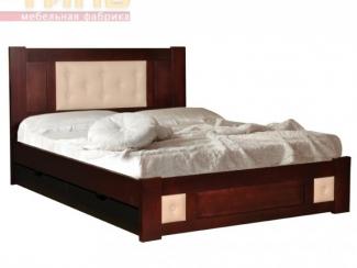 Кровать Лион 2 кожа - Мебельная фабрика «Стиль»