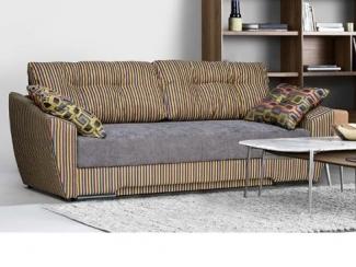 Прямой полосатый диван Мадрид 3-х местный  - Мебельная фабрика «ДМ-Мебель»