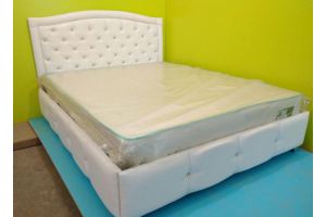 Кровать двуспальная белая - Мебельная фабрика «Реклайнер74»