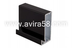 Алюминиевый фасадный профиль Черный глянец - Оптовый поставщик комплектующих «Авира»