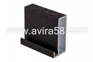 Алюминиевый фасадный профиль Шелк Черный - Оптовый поставщик комплектующих «Авира»