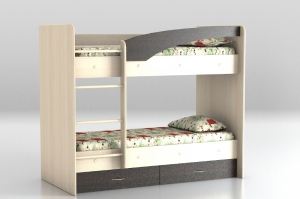 Кровать двухъярусная Венге - Мебельная фабрика «ТМК (Техно Мебель Компани)»