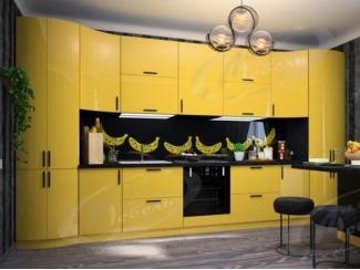Современная желтая кухня Мегаполис - Мебельная фабрика «Ладос-мебель»