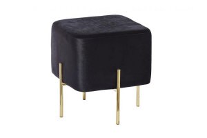 Банкетка черная велюровая - Мебельная фабрика «Новая мебель»
