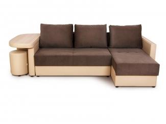 Угловой диван Леон 1 с оттоманкой - Мебельная фабрика «Мягкофф»