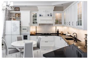 Белая угловая кухня - Мебельная фабрика «Полка»