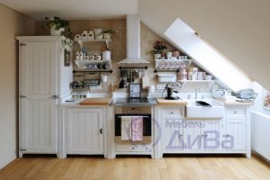Белая Винтажная кухня - Мебельная фабрика «ДиВа мебель»