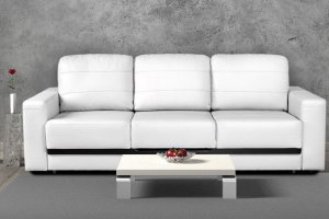 Белый прямой диван арчи 2 - Мебельная фабрика «Divanger»