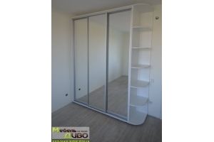Белый шкаф-купе с зеркалами - Мебельная фабрика «ДИВО»