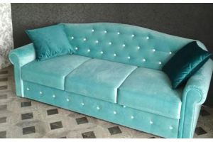 Бирюзовый диван со стразами Валенсия - Мебельная фабрика «Mobelgut»