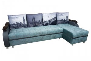 Большой диван с оттоманкой Сиэтл - Мебельная фабрика «Melitta Mebel»