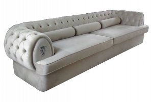 Большой диван в каретной стяжке - Мебельная фабрика «Орион-Крым»