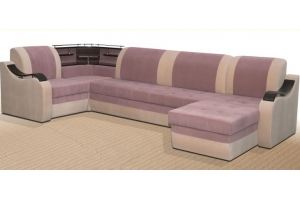 Большой п-образный диван Доминика 5 - Мебельная фабрика «Фаворит»