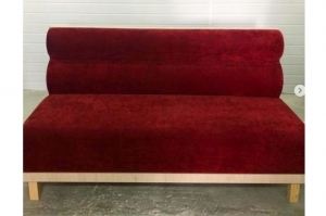 Бордовый прямой диван - Мебельная фабрика «Мастер Мебель-М»