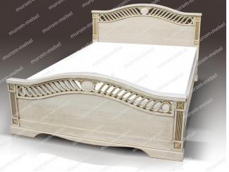 Кровать Милена из дуба - Мебельная фабрика «Муром-Мебель»