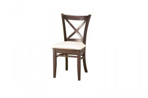 Стул из дерева с мягким сиденьем и крестовой спинкой 313161 - Мебельная фабрика «Виталия Мебель»