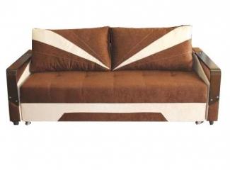 Коричневый прямой диван Вектор - Оптовый мебельный склад «МебельБренд»