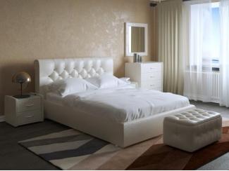 Кровать с каретной стяжкой Лувр - Мебельная фабрика «Архитектория»