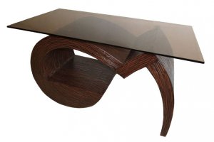 Журнальный стол Дуэт-4 с основанием из дерева - Мебельная фабрика «Випус»