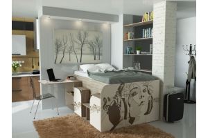 Кровать-гардероб БитБокс - Мебельная фабрика «7А»