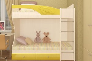 Детская двухъярусная кровать Симба - Мебельная фабрика «Д.А.Р. Мебель»