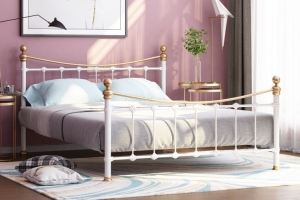Кровать металлическая двуспальная Эльда - Мебельная фабрика «Формула мебели»