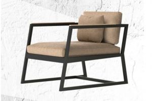 Мягкое кресло на металлическом каркасе - Мебельная фабрика «Геометрия ЛОФТ»