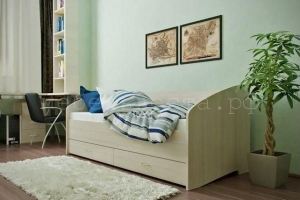 Кровать ЛДСП со спинкой и ящиками - Мебельная фабрика «Веста»
