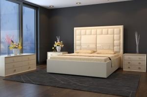 Мягкая кровать Квадро М - Мебельная фабрика «Полярис»