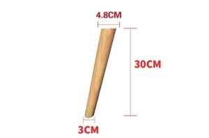 Ножка (опора) деревянная мебельная Конус - Оптовый поставщик комплектующих «Мебельный ЦЕХ»