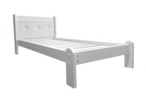 Кровать Классика 2 с мягкой спинкой белая - Мебельная фабрика «Кедр-М»