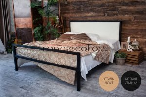 Кровать Лоренцо белая спинка - Мебельная фабрика «Francesco Rossi»