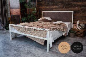 Кровать Лоренцо коричневая спинка - Мебельная фабрика «Francesco Rossi»